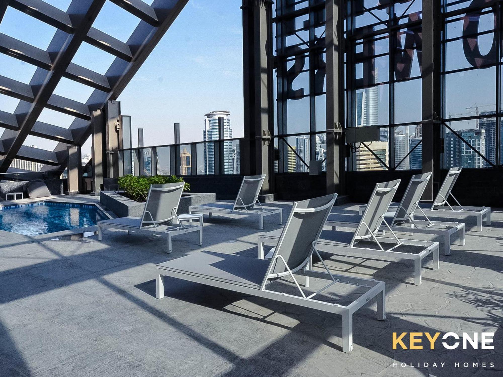 Sophisticated One Bedroom With Full Marina View 迪拜 外观 照片